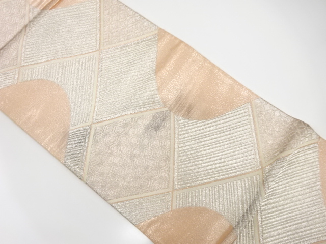JAPANESE KIMONO / ANTIQUE FUKURO OBI / SILK / WOVEN CLASSICAL PATTERN